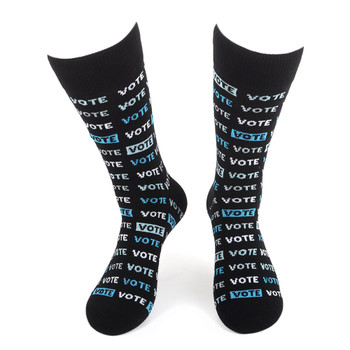 Men's Vote 2 Novelty Socks - NVS19566-BK