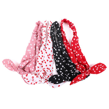 12pc Assorted Ladies Heart Criss Cross Headbands - 12EHB1022