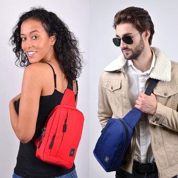 Crossbody Sling Bag with Reversible Strap - FBG1851 Crossbody Sling Bag with Reversible Strap - FBG1851