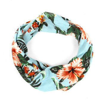 Ladies Summer/Spring Floral and Teal Headband - EWB1004 Ladies Summer/Spring Floral and Teal Headband - EWB1004