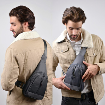 Gray Crossbody Sling Bag Backpack with Adjustable Strap - FBG1823-GRY