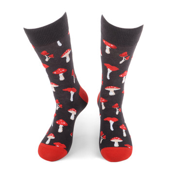 Men's Mushroom Novelty Socks - NVS19594-CHAR