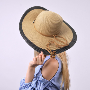 Ladies Floppy Bead Hat-LFH190111-STW Ladies Floppy Bead Hat-LFH190111-STW