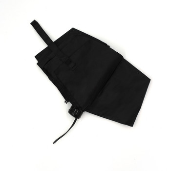 Compact Solid Black Travel Umbrella -UM3216-BK