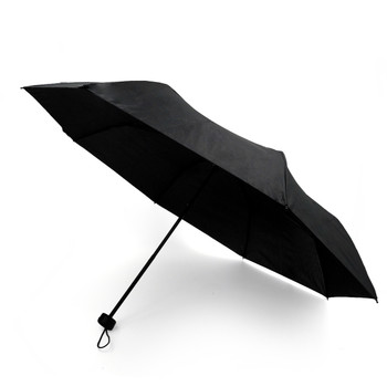 Compact Solid Black Travel Umbrella -UM3216-BK Compact Solid Black Travel Umbrella -UM3216-BK
