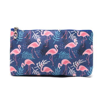 2 Pc Flamingo Cosmetic Bag Set-LNCTB1758-BL