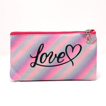 2 Pc Love Stripe Cosmetic Bag Set -LNCTB1745-PK