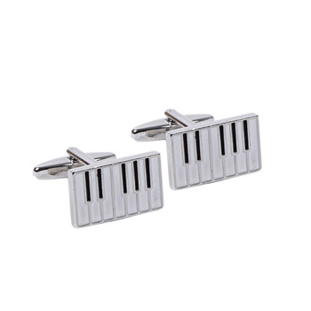 Silver Piano Novelty Cufflinks-CL1844 Silver Piano Novelty Cufflinks-CL1844