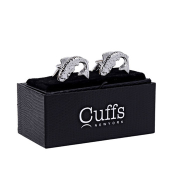 Silver Fish Novelty Cufflinks-CL1822 Silver Fish Novelty Cufflinks-CL1822