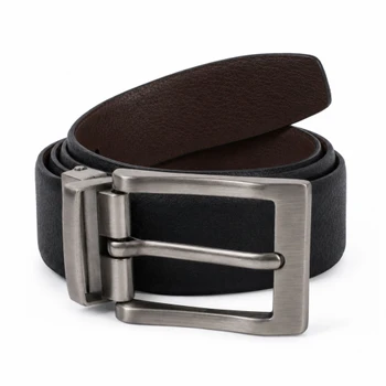 Men's Reversible Dress belt Black & Brown- RVMGLD-DRY2