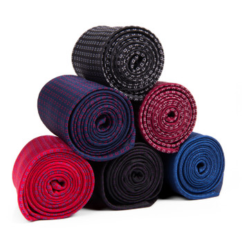 Men's Micro Fiber Poly Woven Pattern Tie - MPW5988
