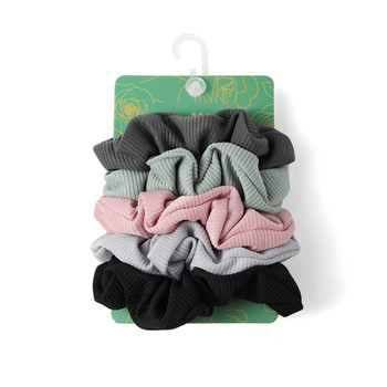 5pc Corduroy-feel Scrunchie Set - 5SHS-SLD-7