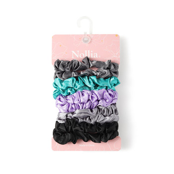 10pc Corduroy -feel Thin Scrunchie Set - 10SHS-SLD-3