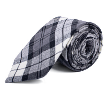 Men's 100% Cotton Checkered Ties 16 - NVC3016