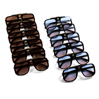 Make a Statement with Oversized Rectangular Gem Sunglasses