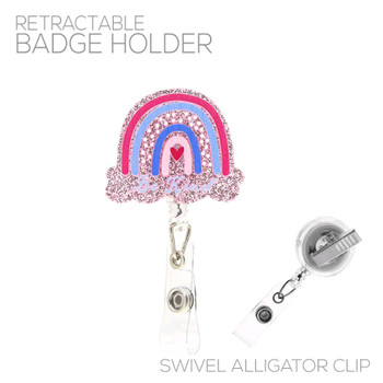 Rainbow Retractable Badge Holder - 31834LROM-R Rainbow Retractable Badge Holder - 31834LROM-R