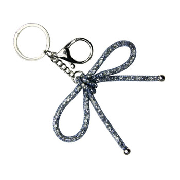 Steel Silver Mesh Bow Keychain - 31897DB-R