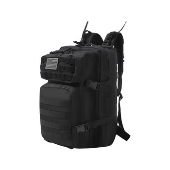 Black Tactical Backpack - 40L Military-Style Assault Pack with Molle System - BP2401-BK