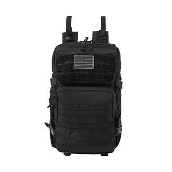 Black Tactical Backpack - 40L Military-Style Assault Pack with Molle System - BP2401-BK