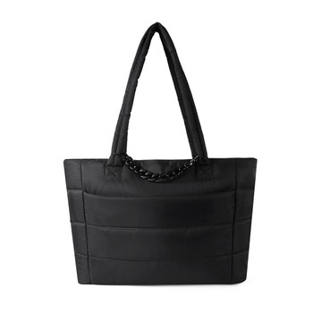 Aime Commuter Tote with Front Pocket and Luggage Strap Carry with Chain-LTBG1316-CHN