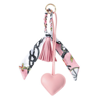 Scarf & Heart Tassel Bag Charm  - BGC1380