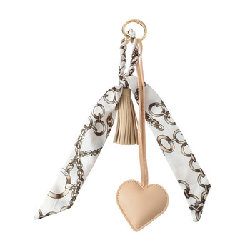 Scarf & Heart Tassel Bag Charm  - BGC1379