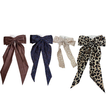 4PK Random Assorted Ribbon Hair Clip set-4BOW-ASSORTED