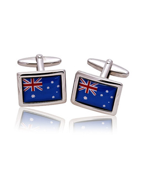 Australian Flag Novelty Cufflinks NCL3602 Australian Flag Novelty Cufflinks NCL3602
