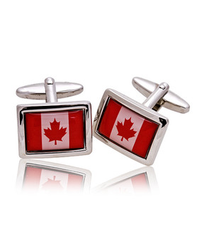 Canadian Flag Novelty Cufflinks NCL3601 Canadian Flag Novelty Cufflinks NCL3601