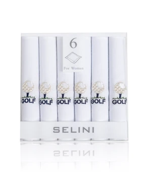 Women's Cotton Handkerchiefs (6-Pack) Golf Ball & Tea WEH5602