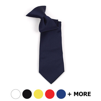 Boy's Poly Solid Clip On Tie BSC3301