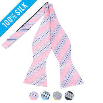 100% Silk Woven Freestyle Bow Tie FBS3704 100% Silk Woven Freestyle Bow Tie FBS3704