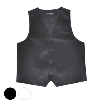 Boy's Solid Poly Satin Vests BSV3501 Boy's Solid Poly Satin Vests BSV3501