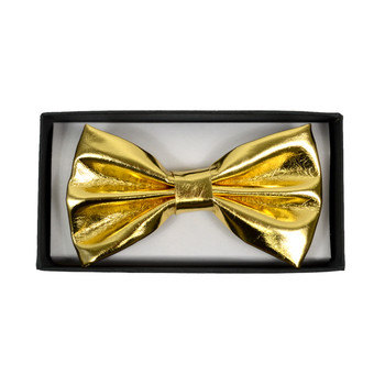 Men's Metallic Gold Banded Bow Tie Men's Metallic Gold Banded Bow Tie