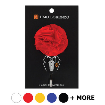 Solid Bouquet Piped Flower Lapel Pins Solid Bouquet Piped Flower Lapel Pins