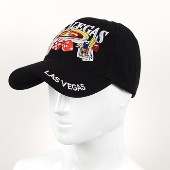 Las Vegas Black 3D Embroidered Baseball Cap- Hat EBC10280