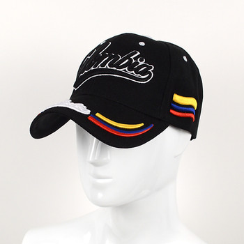 Colombia Black 3D Embroidered Baseball Cap, Hat EBC10306 Colombia Black 3D Embroidered Baseball Cap, Hat EBC10306