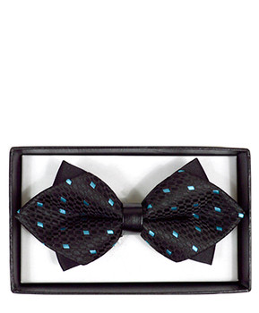 Diamond Tip Banded Bow Tie DBB3030-10 Diamond Tip Banded Bow Tie DBB3030-10