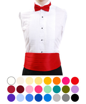 Boy's Poly Satin Bow Tie and Cummerbund Sets CBBT1301 Boy's Poly Satin Bow Tie and Cummerbund Sets CBBT1301