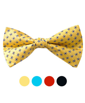 Banded Silk Printed Bow Tie SBB2050