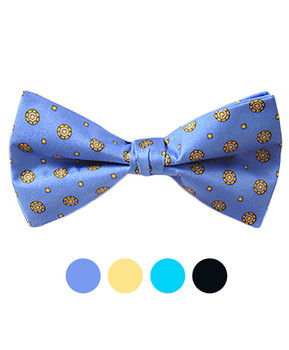 Banded Silk Printed Bow Tie SBB2080 Banded Silk Printed Bow Tie SBB2080