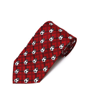 "Soccer" Novelty Tie NV4478-RD