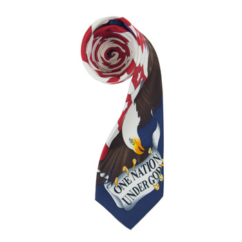 One Nation Under God American Flag Novelty Tie One Nation Under God American Flag Novelty Tie