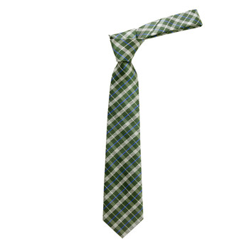 Boy's 49" Plaid Olive Fashion Tie Boy's 49" Plaid Olive Fashion Tie