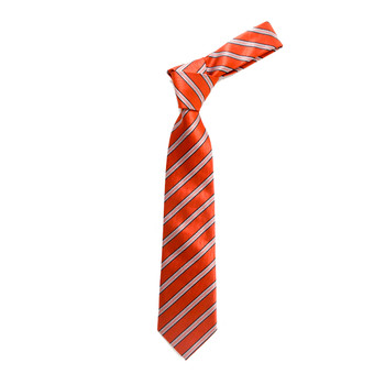 Boy's 49" Stripes Orange Fashion Tie Boy's 49" Stripes Orange Fashion Tie