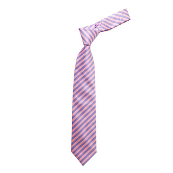 Boy's 49" Barber Stripes Pink Fashion Tie