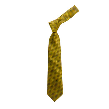 Boy's 49" Fish Scale Pattern Yellow Fashion Tie