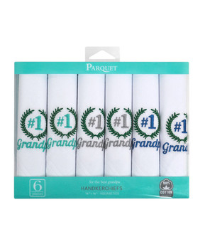 Grandpa" Cotton Embroidered Handkerchiefs MGE6006 Grandpa" Cotton Embroidered Handkerchiefs MGE6006