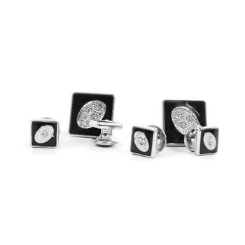 Metal Cufflinks & 4 Stud Set CSS2506 Metal Cufflinks & 4 Stud Set CSS2506