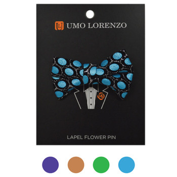 Ikat Poly Bow Lapel Pins - B10158 Ikat Poly Bow Lapel Pins - B10158
